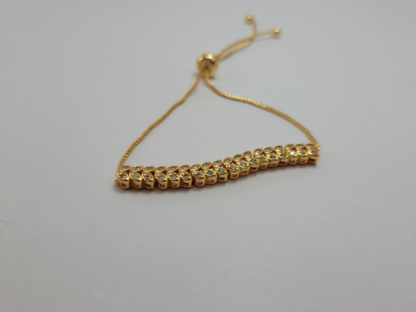 Radiant Gold-Tone Adjustable Bracelet